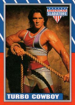 1991 Topps American Gladiators #82 Turbo Cowboy Front